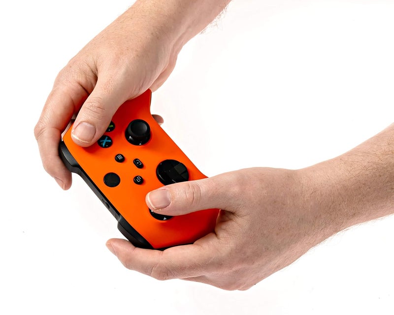 Crazy Controllerz Xbox One Series X S Custom Soft Touch Controller - Soft Touch Feel, Added Grip, Neon Orange Color - Compatible with Xbox One, Series X, Series S - Image 3